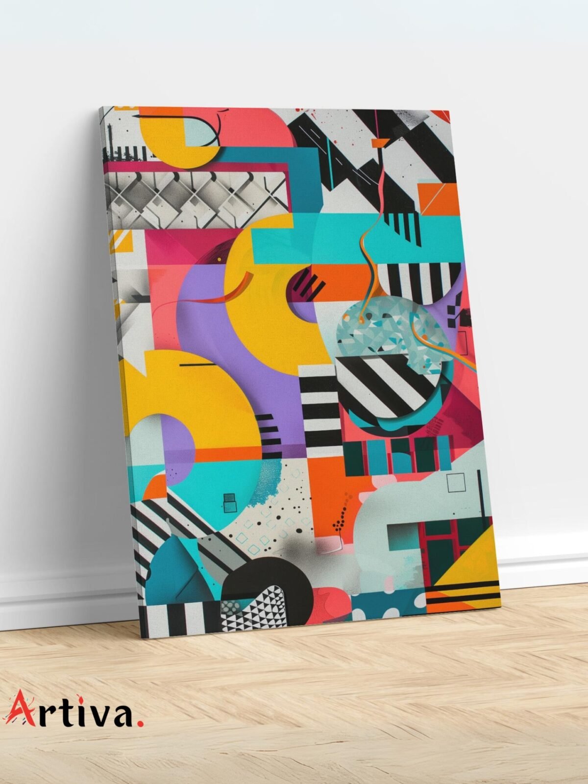 Modern and abstract canvas wall art: Rhythms and Forms