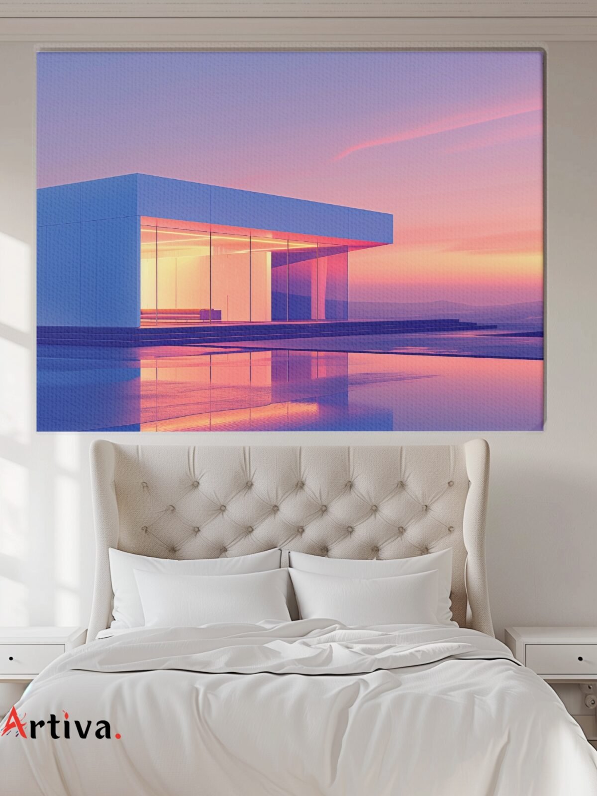 Elegant and modern canvas wall art: Minimalist Vision of Architecture